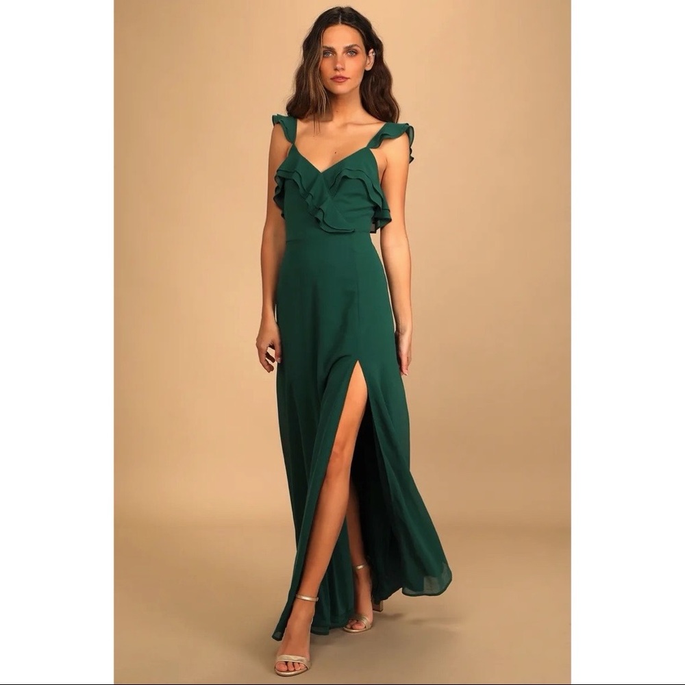Lulus Green Maxi Dress